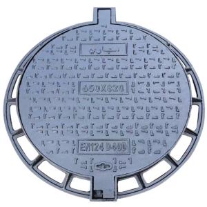 Quality Ductile Iron Water Manhole Cover , EN124 D400 Drainage Chamber Cover wholesale