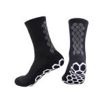 Sporty Style Men's Cotton Nylon Mix Grip Cushion Football Socks with Customized