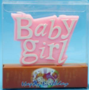 Quality Blue &amp; Pink Painted Shaped Birthday Candles For Baby Boy / Girl Party Food Grade wholesale