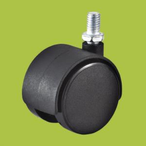 Quality office chairs making accessories black thread stem Nylon casters wholesale