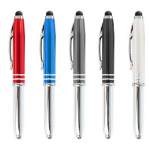 Quality Supply of LED light pens, touch aluminum tube light pens, school metal pen with aluminum poles Advertising pen wholesale