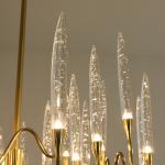 Luxury large gold chandelier Lighting Living Room Led Shop European Candle