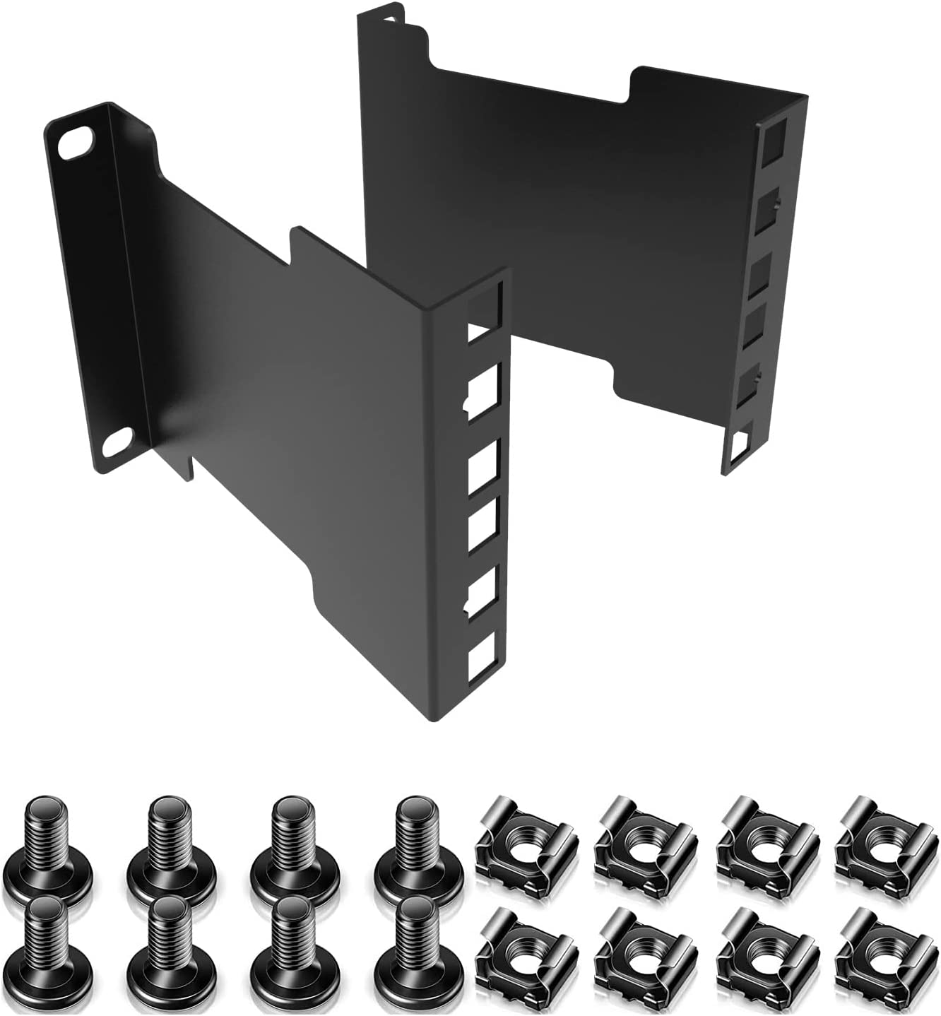 Server Rack Depth Extender-4 inches about 10.2 cm deep-Embedded Rack Mounting Adapter Kit