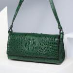 Genuine Crocodile Skin Lady Small Flap Purse Authentic Alligator Leather Women
