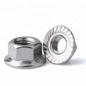 China M8 Stainless Steel SS304 Hex Flange Nut DIN6923 Marine Grade Stainless Steel Nuts And Bolts on sale