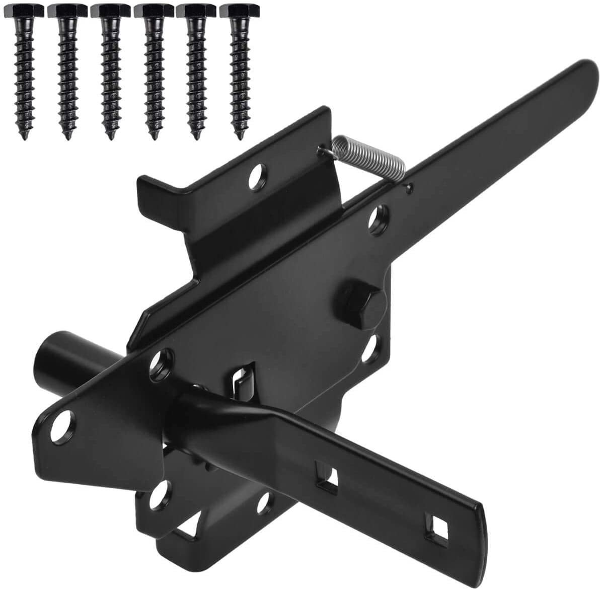 Gate Spring Bolt Cover Stainless Steel Door Latch with Single-side Bracket Structure