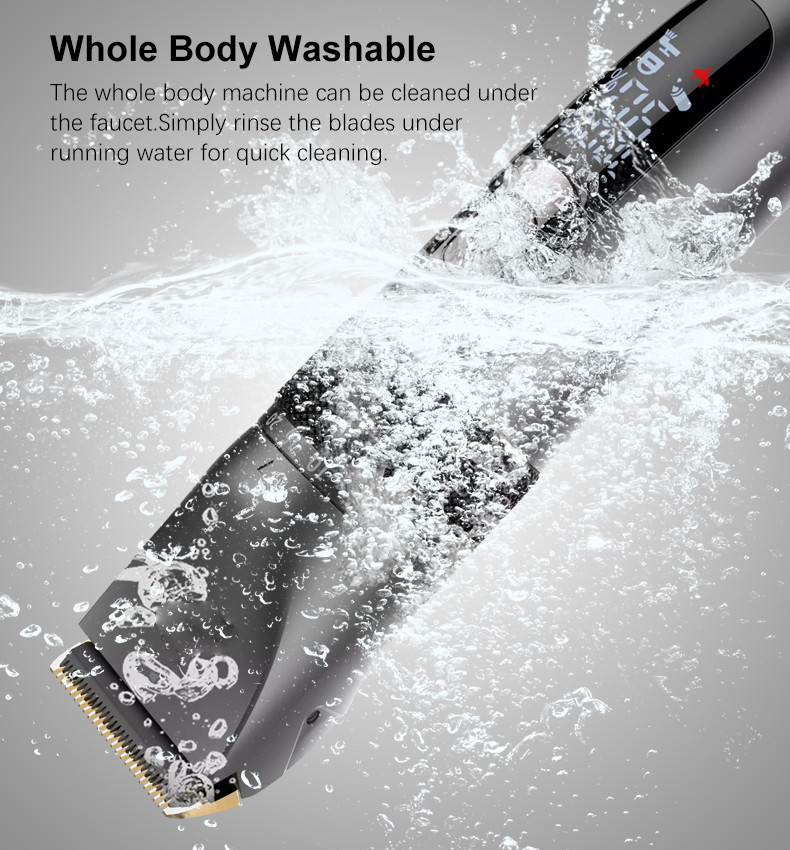 Waterproof Electric Cordless Hair Trimmer 10w Multifunctional For Men