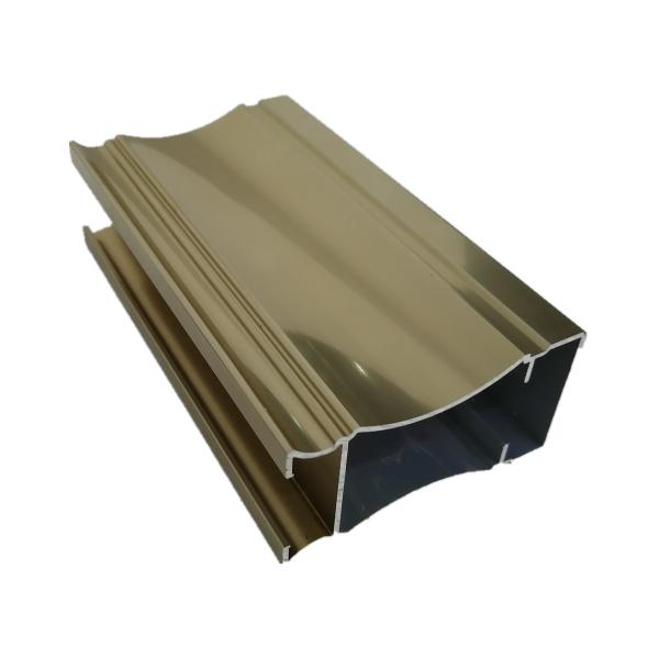 6063 OEM Customized 6m Machined Golden Polished Aluminium Profiles for Building