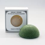 Facial Cleanser 100% Natural Green Tea Konjac Sponge for Facial Cleansing