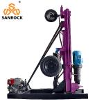 Hydraulic Bore Hole Rock Drilling Rig 50m Depth Mining Pneumatic Portable