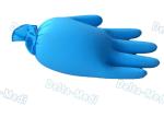 Harmless Disposable Medical Gloves , Blue Color Vinyl Exam Gloves With Good