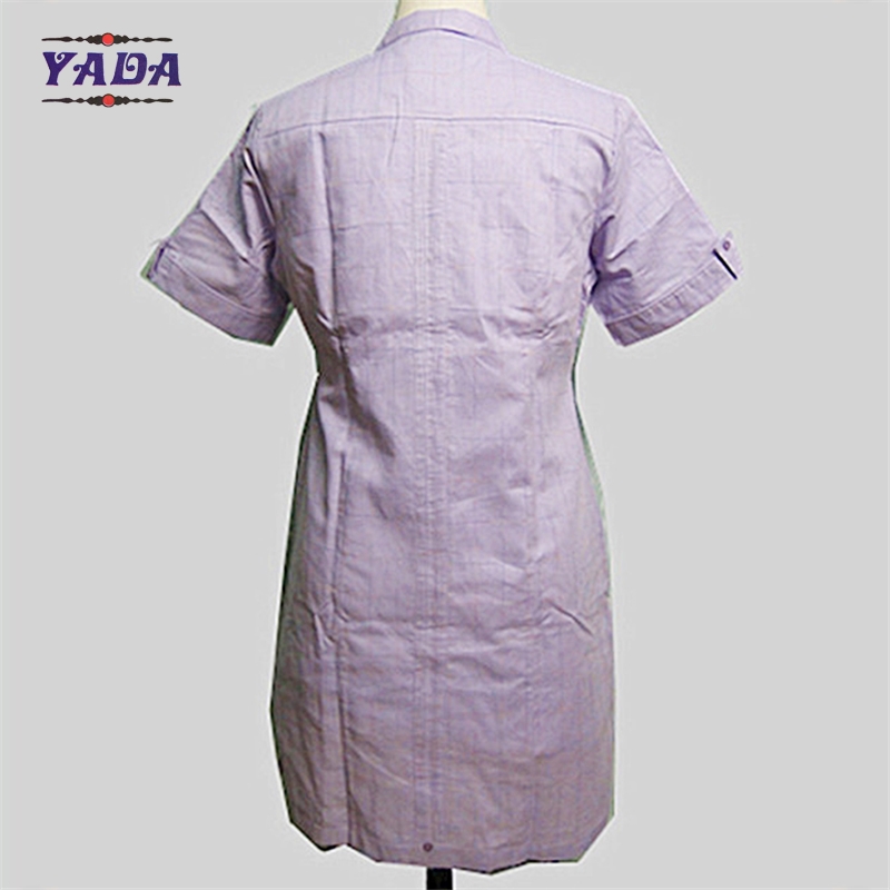 Casual purple short sleeve blouse supplier casual dresses cheap elegant women dress women's clothing manufacturer for sale