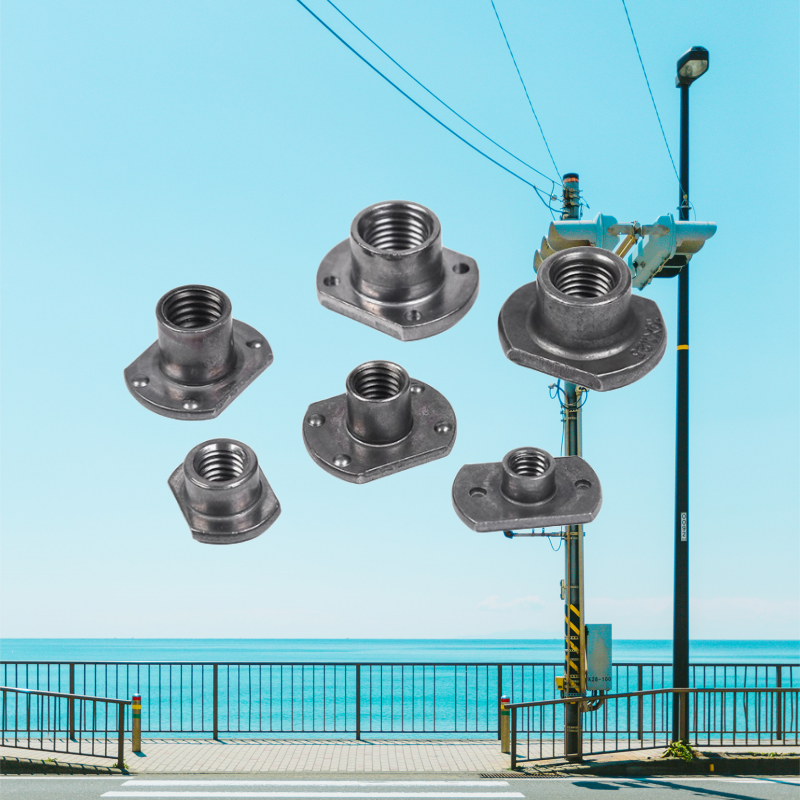 High Strength Carbon Steel T Weld Nut for M3 M4 M5 M6 M8 M10 M12 1/4 3/8 5/16 Connection in Imperial Measurement System