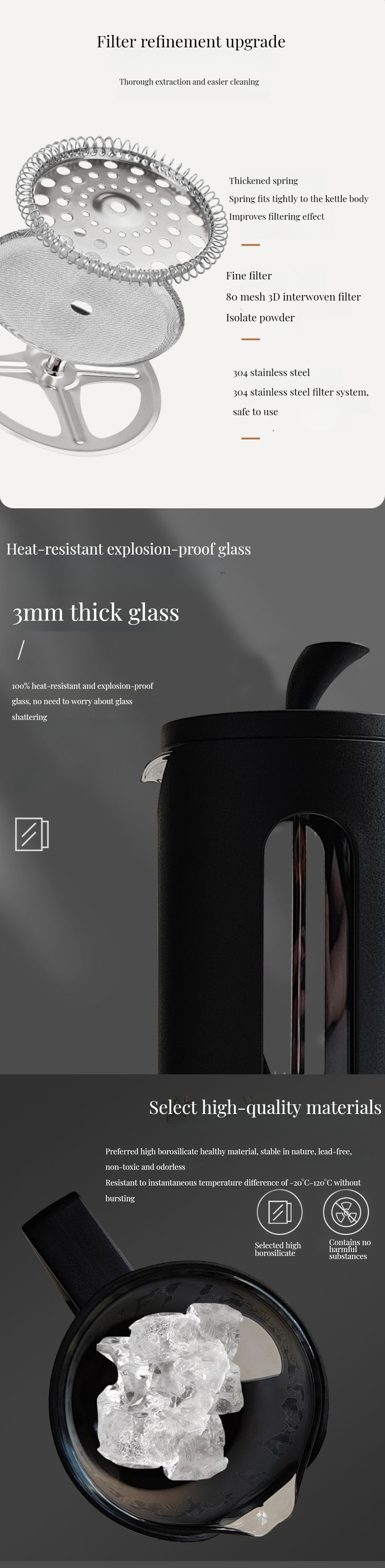 Vintage Ceramic French Press Perfect for Coffee Mocca Lovers in Home Hotel Restaurant