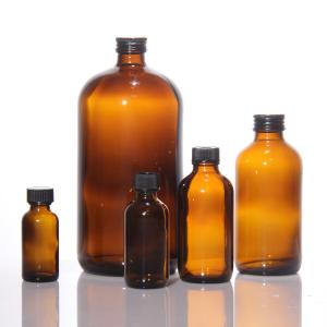 China 60ml Mini Lotion Bottles Bulk 4oz Boston Round Glass Diffuser on sale