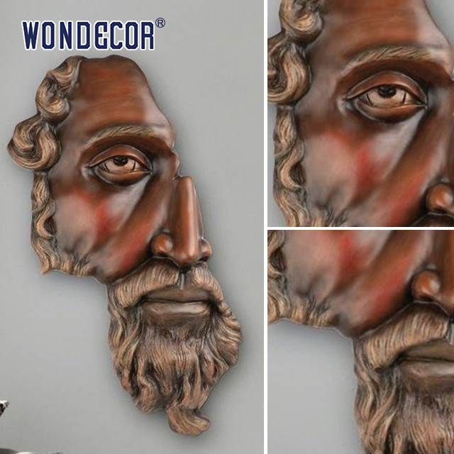 Missing Face Decoration Outdoor Wall Sculpture High Durability