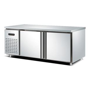 Quality 2 Door 1.8m Commercial Stainless Steel Refrigerator Freezer wholesale