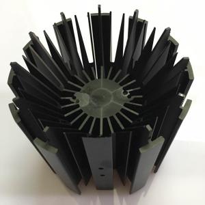 Quality LED Module Street Light Aluminium Heat Sink Profiles With Black Anodizing wholesale