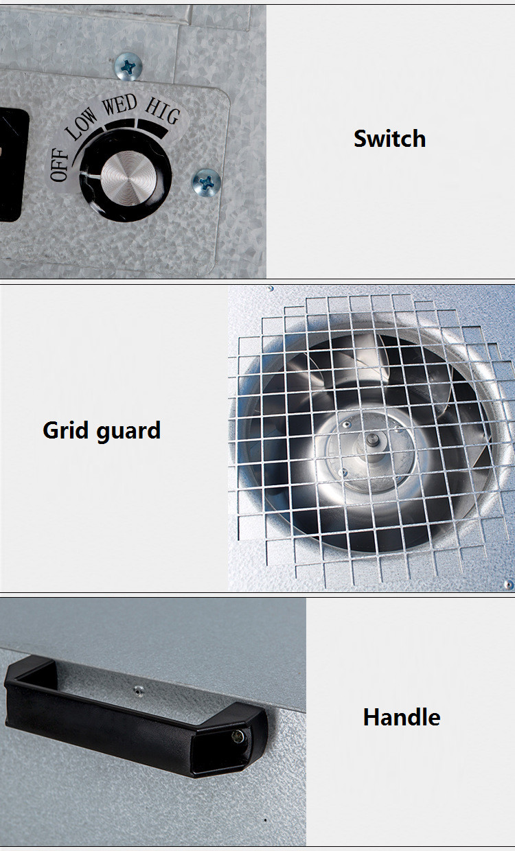 Manually 800m3/H 110V 50Hz Cleanroom Fan Filter Unit