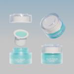 Logo Printing Available Glass Cosmetic Bottle Set Personal Care Skin Care Cream