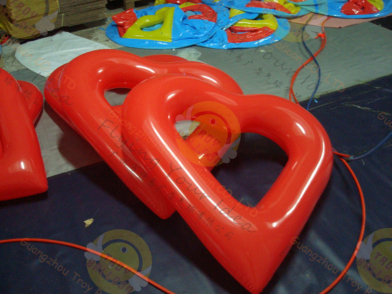 Inflatable Advertising Helium Love Shaped ,Custom Shaped Balloons for EventsSHA-19