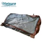 Vinyl Retractable Swim Spa Covers Safe Floating Hot Tub Cover Light Brown