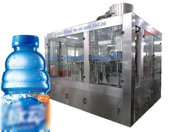 Automatic Small Plastic Bottle Filling Machine Carbonated Soft Drink / Beverage