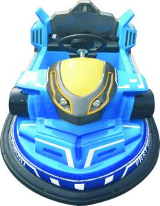 Quality Blue Amusement Bumper Car 2 Player Fiberglass Metal Material LED Headlight wholesale