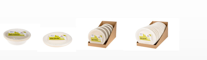 Bagasse Pulp Biodegradable Bowls With Lids , Compostable Salad Containers Takeout