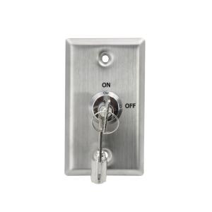 Quality Flush Mounted SPDT Momentary Key Switch ON OFF Sign Customised Logo wholesale