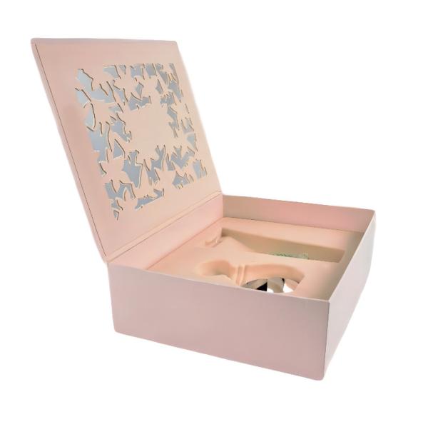 Rigid Recycled Paper Gift Box With Window, Papercard Laminate Blister Tray ROHS