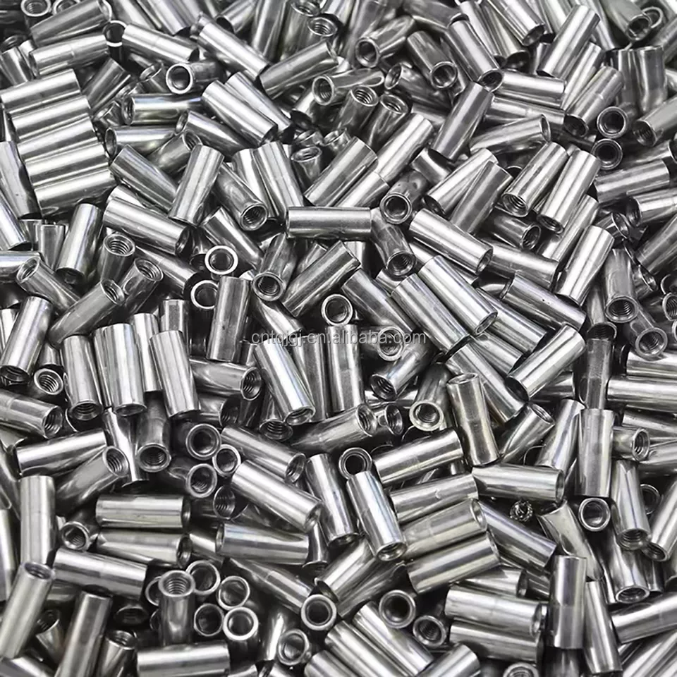 Water Treatment 304 Stainless Steel Nuts Round Coupling Connector Nut for Metric Measurement System and DIN Standard Threaded Coupling