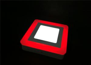 Quality Corridor White Red 9 Watt Led Panel Light IP40 Square 145mm For Indoor Decoration wholesale