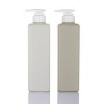 Square PET Cosmetic Lotion Bottle With Press Pump Cap Hot Stamping