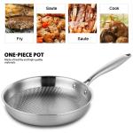 Honeycomb Kitchen Frying Pan Nonstick Hybrid Stainless Steel Frying Pan
