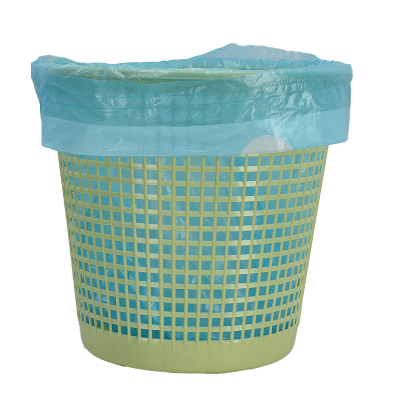 Custom Order HDPE Garbage Bags Plastic Disposable On Rolls Star Seal Trash Can Liners Drawstring