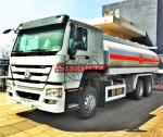6X4 Stainless Steel Fuel Transport Trucks , 20000 - 25000 Liter Gasoline Tanker