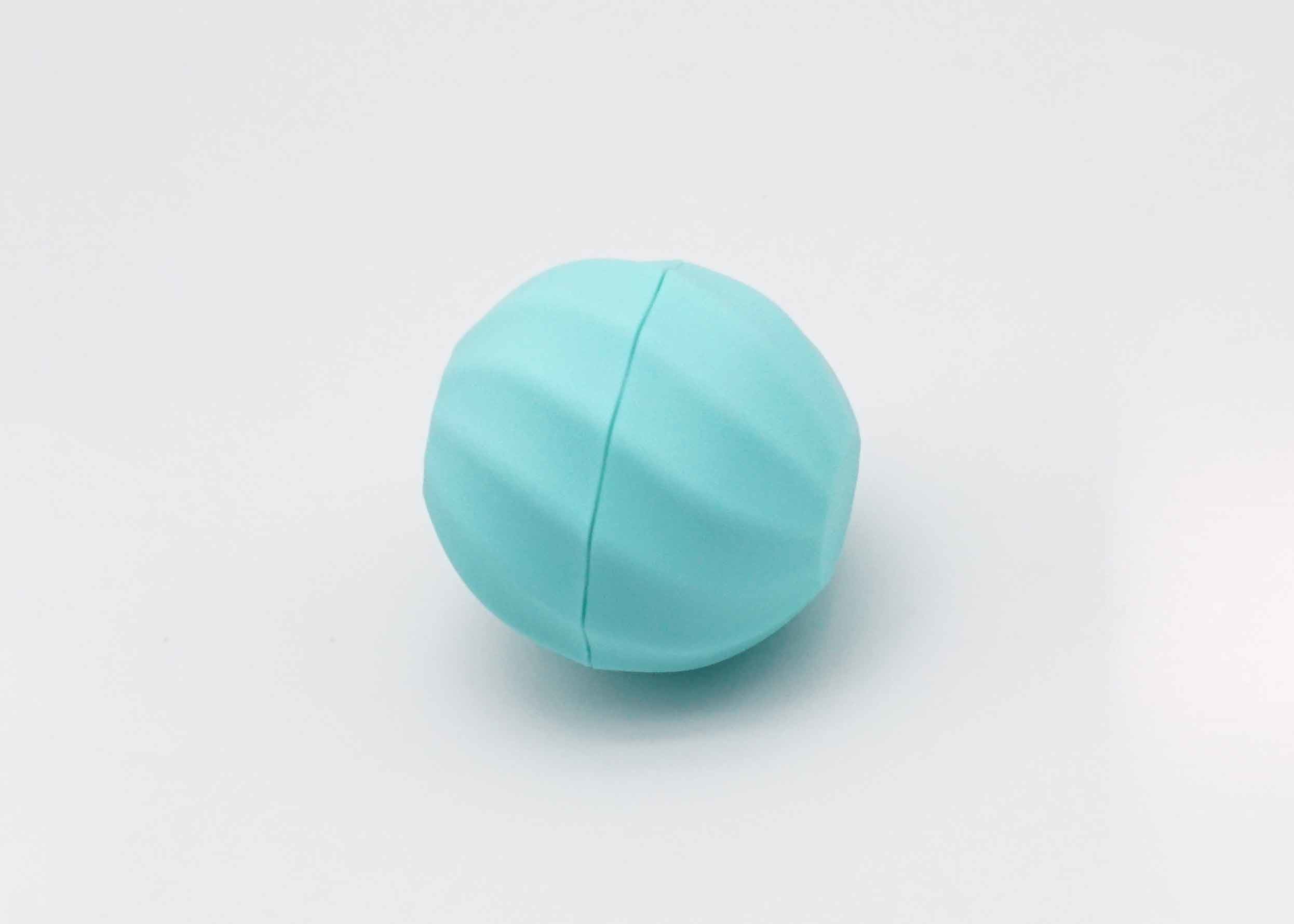 Lemon Color Lip Balm Container Ball Shaped Plastic Lip Balm Tube With Screw Cap
