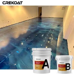 Quality 3D Effect Metallic Epoxy Floor Coating Resist Stains Chemicals And Wear wholesale