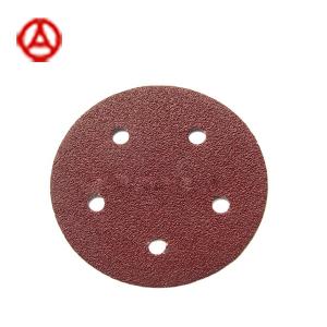 Quality Machine Sandpaper Disc C-Paper Red Aluminum Oxide Abrasive Paper Disc wholesale