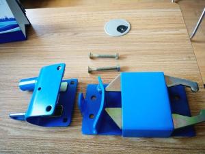 Quality Blue Color Painted Metal Fence Accessories / Two Way Gate Latch Easy Operate wholesale