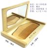 Buy cheap wood one side makeup mirror with hair brush sets from wholesalers