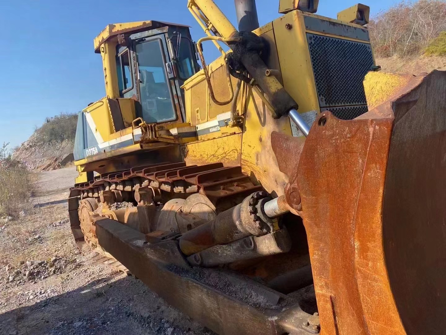 50 Ton Komatsu D275AX Crawler Bulldozer Machine 14.9km h