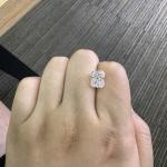 3.7 Carat Radiant Lab Grown Diamond CVD F VS2 2VG N IGI OEM ODM