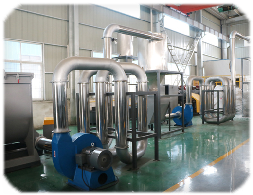 waste plastic pe/pp bags film recycling washing line