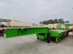 3 Axle 60 Ton Lowbed Semi Trailer Equipment Lowbed Truck Trailer
