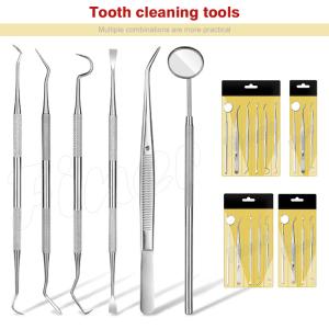 Quality 6pcs Orthodontic Dental Instruments Teeth Cleaning Oral Care Dental Tools Kit wholesale