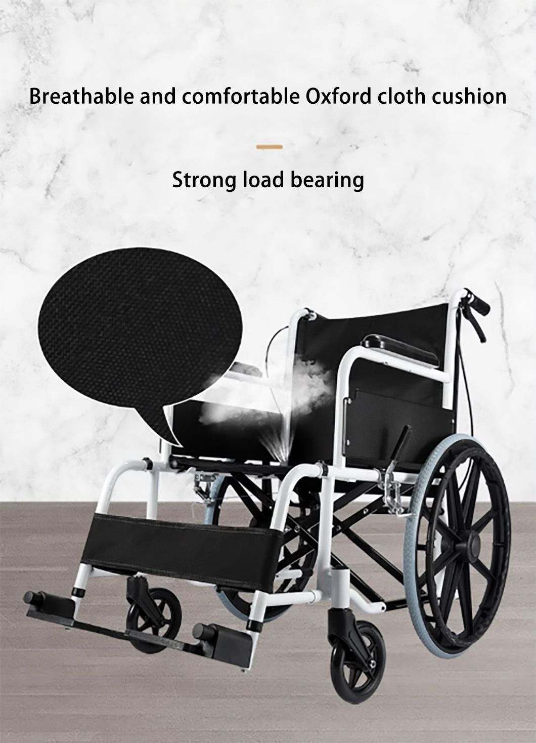 High Quality Cheap Lightweight Durable Folding Manual Aluminum Wheelchair