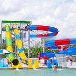Fiberglass Water Slides Outdoor Water Park Equipment Tube Slide Aquatic Play
