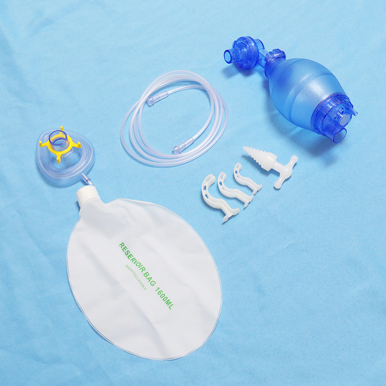 Medical pvc different sizes S/ M/ L baby infant adult use ambu bag manual cardiopulmonary resuscitator